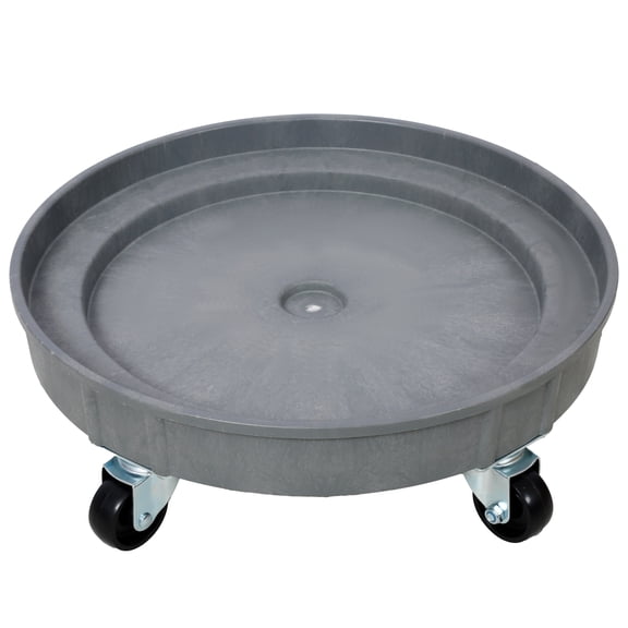 30 Gallon and 55 Gallon Heavy Duty Plastic Drum Dolly – Durable Plastic Drum Cart 900 lb. Capacity- Barrel Dolly with 5 Swivel Casters Wheel