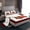 Red White Black, variant on Manfei Merry Xmas Full Size Sheets,Kawaii Christmas Tree Bed Sheets,Red Black Snowflake Sheet Sets For Girl,Super Cozy Room Decor,4-Piece