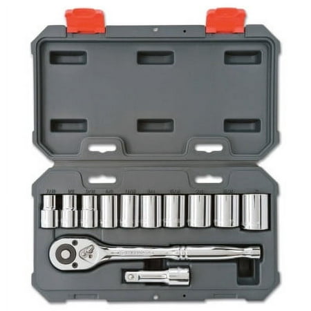 UPC: 0037103270221 | 12 Piece Drive Socket Wrench Set with Blow Molded Case  1/2 in  SAE