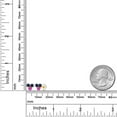 thumbnail image 3 of Gem Stone King 14K Yellow Gold Blue Sapphire and Pink Sapphire Three Stone Stud Earrings for Women (0.87 Cttw, Gemstone September Birthstone, Round 3MM), 3 of 4
