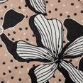 thumbnail image 3 of LR Home Beige/Black Tropical Floral Hand-Woven Throw Pillow Cover, 3 of 8
