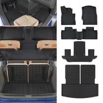 Floor Mats for 2020-2026 Ford Explorer 6-Seater Cargo Liner All Weather Trunk Mat (Upgrade Trunk Mat with Backrest Mat Floor Mats)