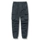 thumbnail image 1 of Pantalones largos para hombre, moda informal, cómodos, sólidos, con bolsillos, con cordón ajustable, pantalones regulares de poliéster para hombre., 1 of 3