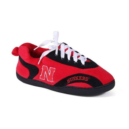 Happy Feet Mens and Womens Nebraska Cornhuskers NCAA All Around Slippers