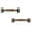 Brown, variant on Gytml 2PCS Rustic Antique Bow Curved Metal Drawer Pull Handles Retro Furniture Pull For Kitchen Cabinet Wardrobe Closet Barn Wood Door Renovation Hardware(Gold-2PCS 5.43")