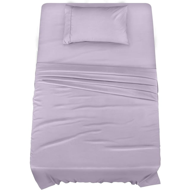 Juego de sábanas Utopia Bedding Twin XL de microfibra cepillada, color lavanda