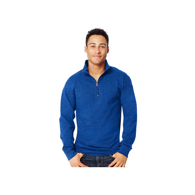 Hanes Men's 1/4 Zip Long-Sleeve T-Shirt, Style O5944