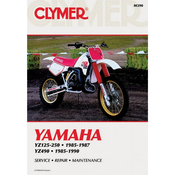 Yamaha YZ125 & YZ250 (1985-1987) &YZ490 (1985-1990) Motorcycle Service Repair Manual ^