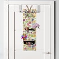 thumbnail image 2 of Vegetables Hanging Pocket Organizer, Cartoonish Repetitive Pattern with Vivid Healthy Organic Vegetarian Foods, Printed Polyester Storage Bag with Pockets, 9" x 27", Multicolor, 2 of 2