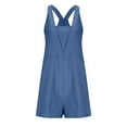 thumbnail image 4 of Sevevn Womens Summer Casual Romper Sleeveless Athletic Trendy Short Jumpsuit Savings Up to 30% Off Blue XXL, 4 of 9