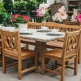 thumbnail image 2 of Ash & Ember Luna Grade A Teak Dining Chair, Weather Resistant Patio Dining Chair, 2 of 6
