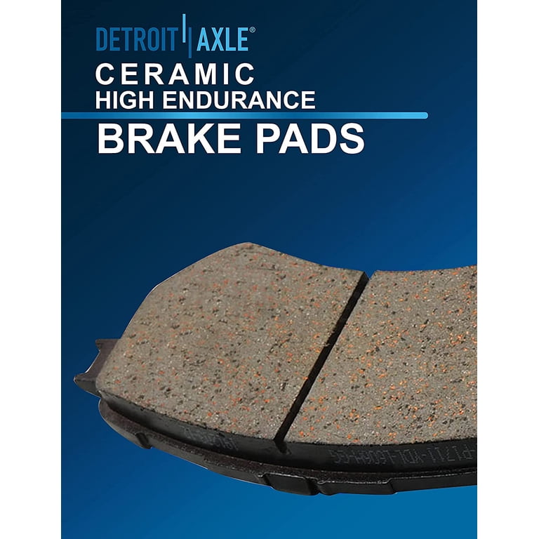 Front Brake Rotors & Ceramic Pads – Fits Escalade Silverado Tahoe Sierra Yukon – Drilled/Slotted