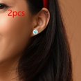 thumbnail image 1 of Pendientes navideños, pendientes colgantes, accesorios estéticos para disfraces, pendientes de botón navideños, decoración de gota para compromiso, , Copo De de, 1 of 10
