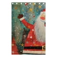 thumbnail image 4 of Cute Christmas Santa Claus Black Out Curtains 72 Inch Length Curtains for Sliding Glass Doors Bedroom Living Room 2 Pack, 4 of 6