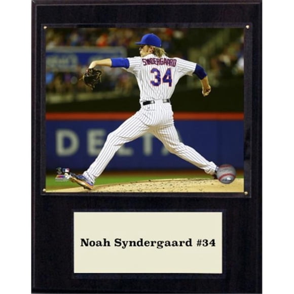 CandICollectables 1215SYNDERGAARD MLB 12 x 15 Po. Plaque de Joueur Noah Syndergaard New York Mets