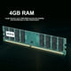 thumbnail image 3 of DDR2 RAM 4GB de Memoria (DDR2,800MHz, PC2-6400,240pin), Memoria Ram ddr2 4gb, para PC Computadora de Escritorio Dedicada de la Placa Base AMD Totalmente Compatible Unbranded DS04496, 3 of 7