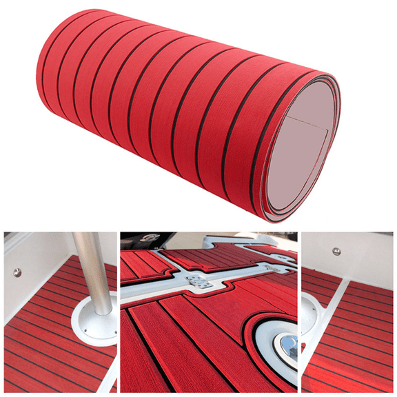 New Arrivals Self-Adhesive EVA Foam Synthetic Boat Floor Mat 2400X450X6mm Red