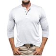 thumbnail image 2 of Annhoo Plus Size Cotton Tops for Men Solid Color Long Sleeve Casual Crew Neck Pullover Comfy Loose Streetwear Sweatshirt, 2 of 6