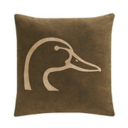 Kimlor Ducks Unlimited Square Logo Pillow (Brown)