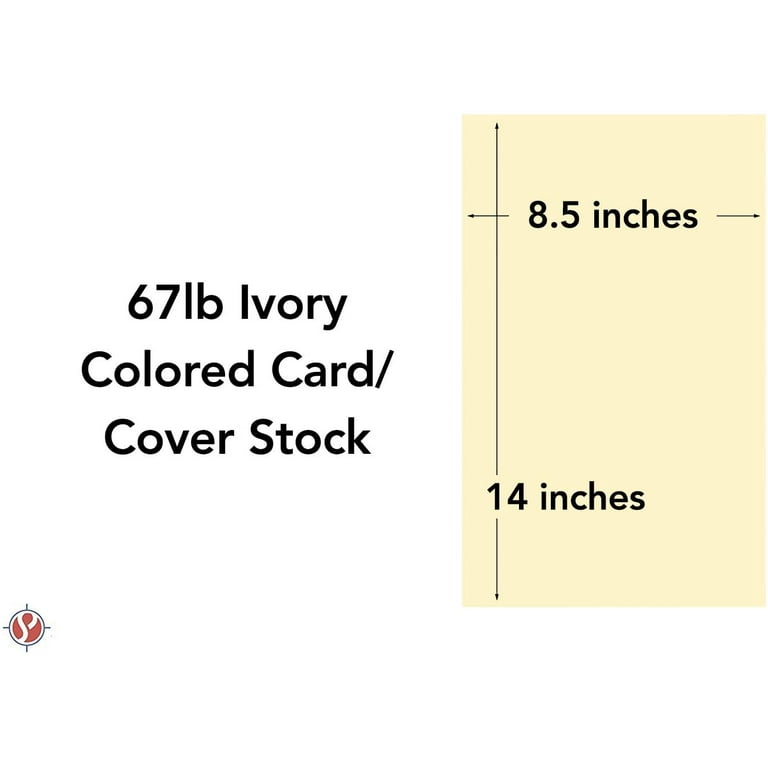 Exact Vellum Bristol IVORY - 8.5 x 14 Cardstock Paper - 67VB - 250