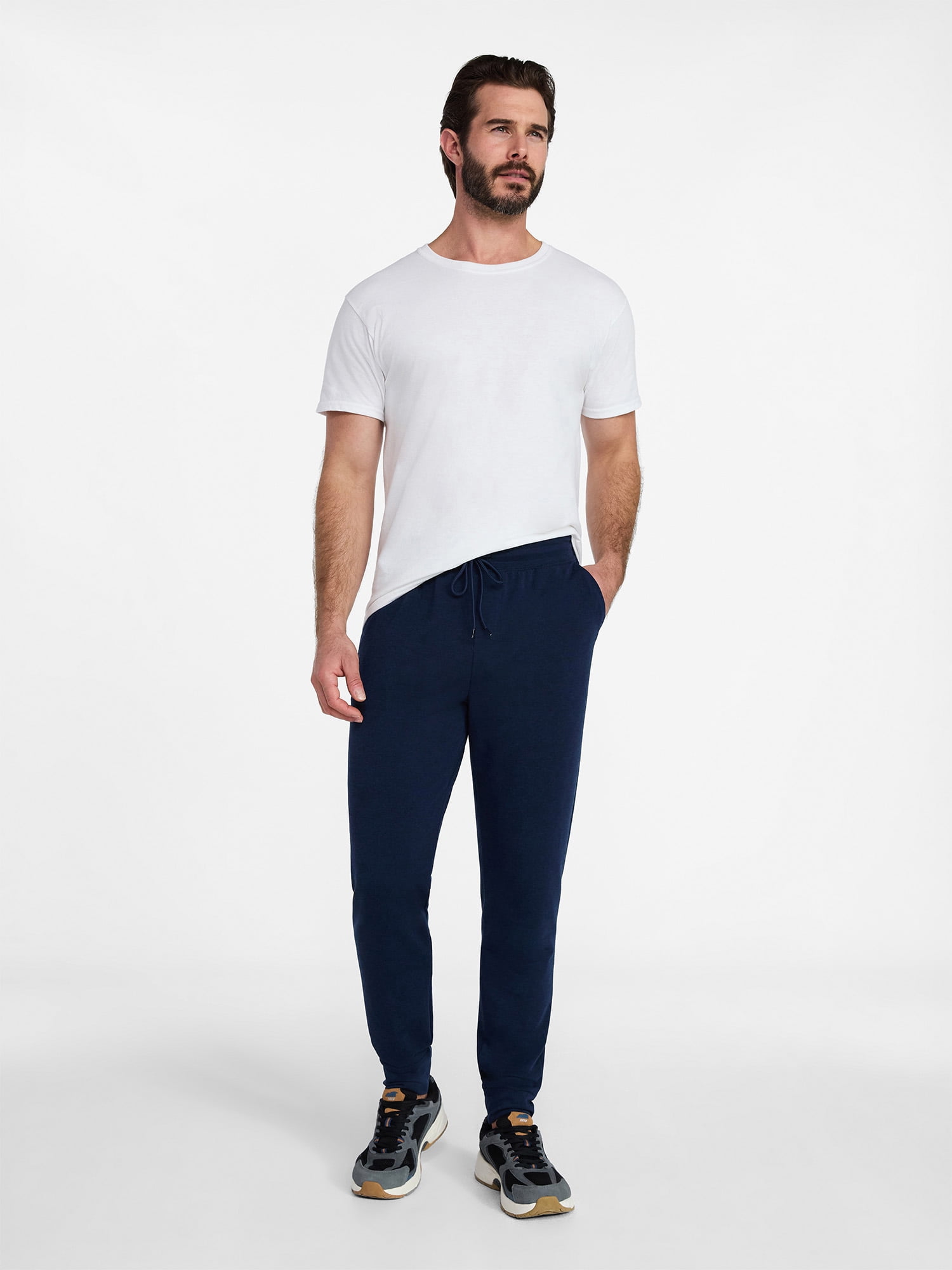 Athletic Works Men's and Big Men's Active Knit Jogger Pants, Sizes XS-5XL
