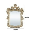 thumbnail image 5 of 56 Inch Wall Mirror Ornate Carving Champagne Gold - Saltoro Sherpi, 5 of 5