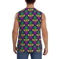 thumbnail image 4 of Bingfone Mardi Gras Carnival3 Pattern Men's Tank Tops Workout Sleeveless Tee Shirts Running Beach Tanks for Men-X-Large, 4 of 8