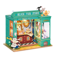 thumbnail image 1 of Rolife 3D Wooden Puzzles DG156 Alice’s Tea Store DIY Miniature House, 1 of 5