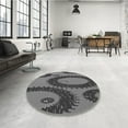 thumbnail image 4 of Ahgly Company Machine Washable Indoor Rectangle Transitional Gunmetal Gray Area Rugs, 6' x 9', 4 of 7