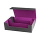 thumbnail image 2 of Caja para baraja de cartas coleccionables, resistente, estándar, premium, contenedor para naipes negro morado, 2 of 9