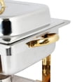 thumbnail image 3 of Excellante Stainless steel 4 quart gold accented chafer, comes in set, 3 of 4