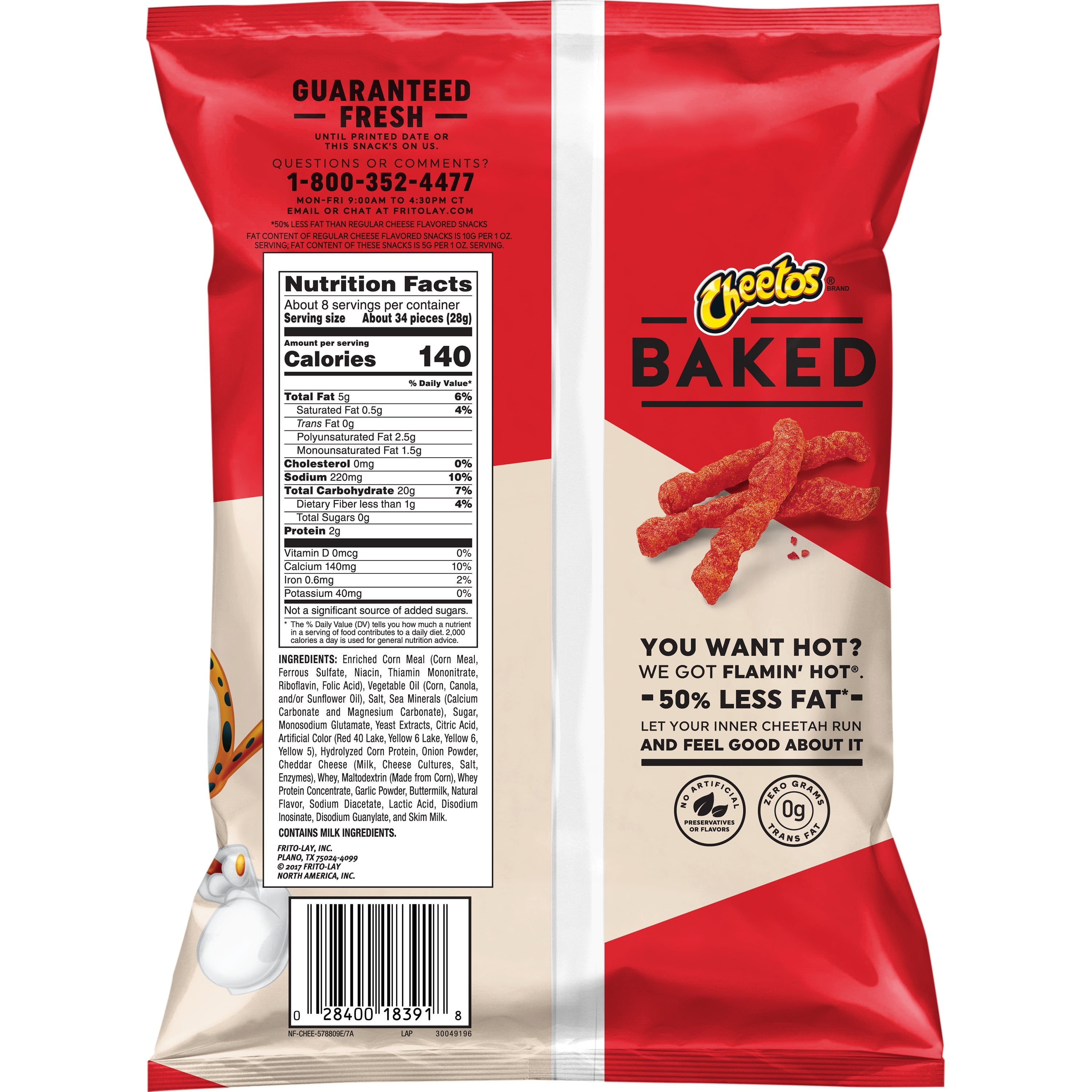 32 Baked Hot Cheetos Nutrition Label - Labels For You