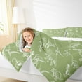 thumbnail image 4 of Manfei Ancient Dino Full Size Comforter Sets,Wild Dinosaur Bedding Comforter Set,Green White Bedding Sets For Boys Teens,Super Cozy Room Decor Reversible,3-Piece, 4 of 8