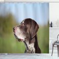 thumbnail image 1 of Ambesonne Hunting Shower Curtain, German Pointer, 69"Wx70"L, Multicolor, 1 of 3