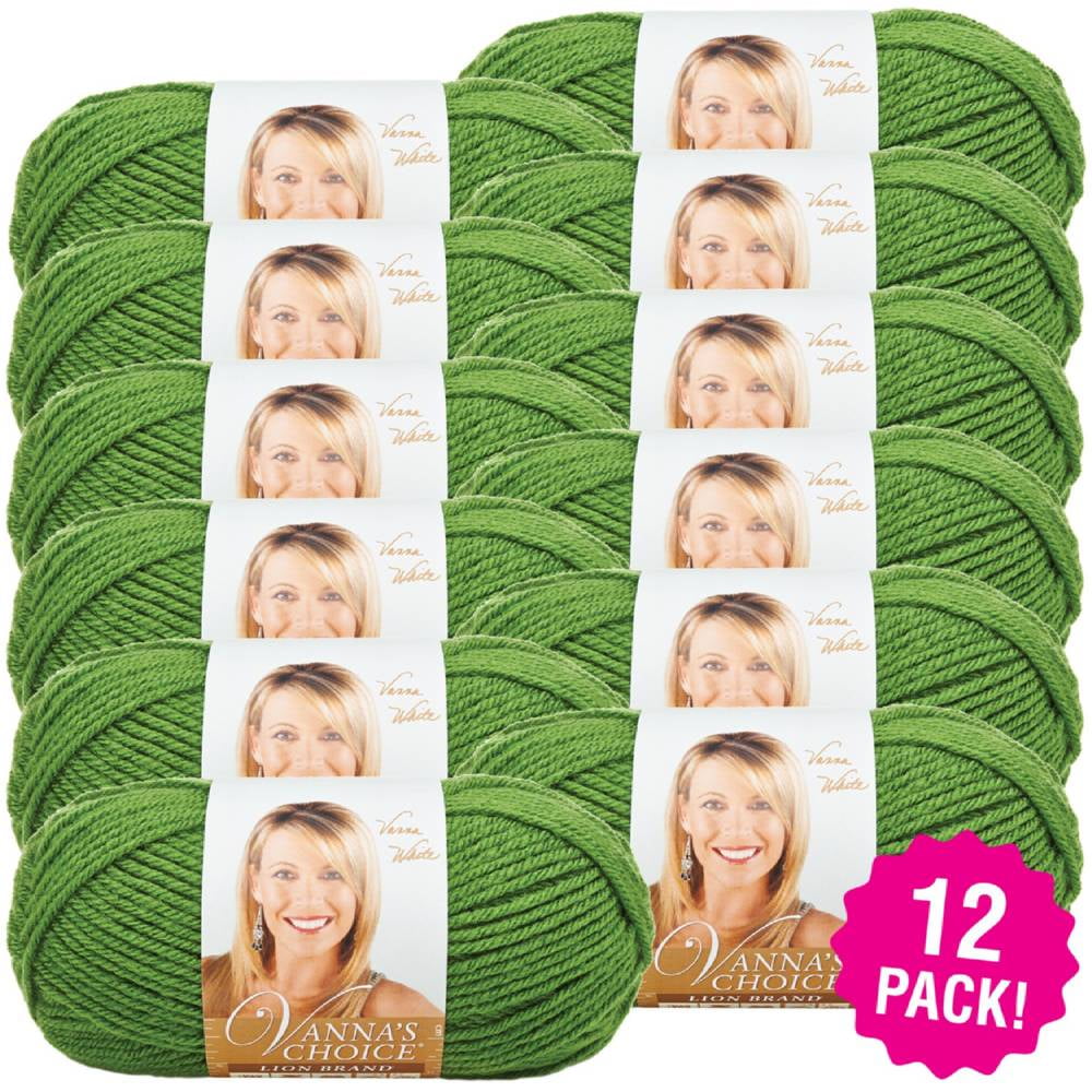 Lion Brand Vanna's Choice Yarn 12/PkKelly Green