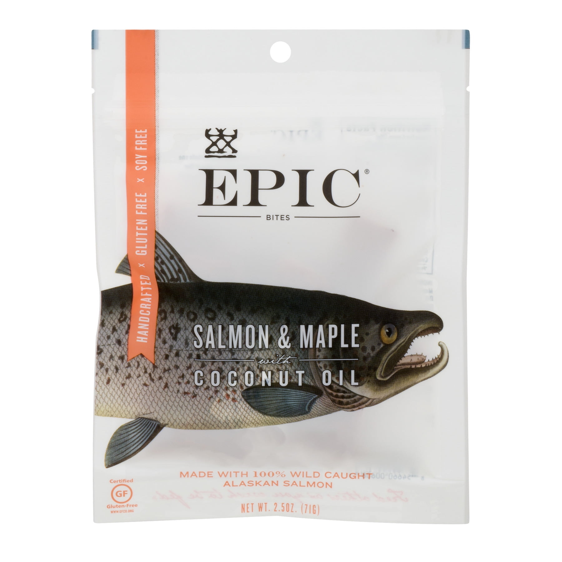 EPIC Bites Salmon & Maple with Coconut Oil, 2.5 OZ