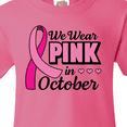 thumbnail image 4 of Inktastic Breast Cancer Awareness We Wear Pink in October Youth T-Shirt, 4 of 5