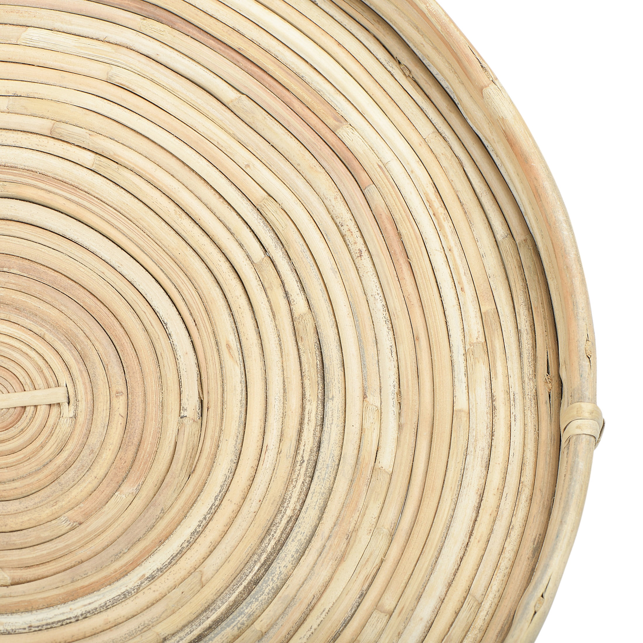 Bloomingville Natural Hand-Woven Cane Trays, Set of 3