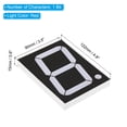 thumbnail image 2 of Uxcell Common Cathode 7 Segment 10 Pin 1 Bit 7.2V 4" Digit Height LED Display Digital Tube Red, 2 of 6