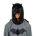 thumbnail image 3 of Batman Costume Union Suit Men's Onesie One Piece Pajama Outfit With Mask Hood and Cape, 3 of 6