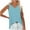 Sky Blue, variant on Admvng Workout Tank Tops for Woman Front and Back V Neck Flowing Summer Beach V Neck Tank Top S-2XL