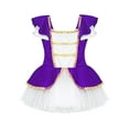 thumbnail image 3 of inhzoy Kids Girls Miss Santa Claus Tutu Dress Ballet Figure Skating Dance Leotard Chrismas Party Costume Purple 4, 3 of 8