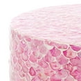 thumbnail image 5 of SAFAVIEH Emberlyn Abstract Round Accent Table, Dark Pink, 5 of 7