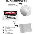 thumbnail image 3 of Danger No Children Allowed No Exceptions Sign 8"x12" - Aluminum Tin Warning for Home Outdoor Garden, Durable Safety Decor for Hazard Area, 3 of 8