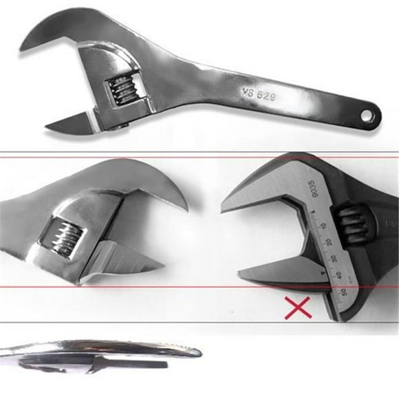 V8T 629 2 in. Super Thin Adjustable Wrench