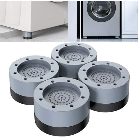 Support de machine à laver antichoc et antibruit, tampons d'alimentation  anti-vibration pour laveuse et sécheuse, stabilisateur de machine à laver  pour machine à laver et sèche-linge (lot de 4)