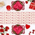 thumbnail image 5 of Valentine's Day Table Runner, Romantic Watercolor Pink Love Heart Beige Background Washable Cotton-linen Table Runners Dining Kitchen Decoration for Everyday Home Wedding Party Decor, 13 x 90 Inch, 5 of 9