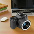 thumbnail image 2 of Viflosae Camera Digital Vlogging Camera CCD High-definition Mini DSLR Digital Camera with Front and Rear Double Lenses Rotating Focus and Multiple Filter, 2 of 7