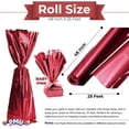 thumbnail image 2 of PMU Gift Wrap Mylar Roll Metallic Baby Pink 2-sided, 48 Inches X 25 Ft Roll 1.4 Mil Highly Reflective Mylar Film, Great for Gifts, Birthdays, Christmas, Baskets, Arts & Crafts, 2 of 5
