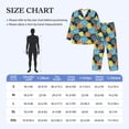 thumbnail image 4 of Naloa Sunflowers Men’s Pajamas Set - Long Sleeve Button Down Sleep Shirt and Pajama Bottoms Sleepwear Set-X-Large, 4 of 7